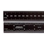 PEC Tools PEC126 - English/Metric Rigid Black Chrome Rulers