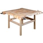 Pinie PIN222 - School 2 Workbench 4 Workplaces With Tail Vises