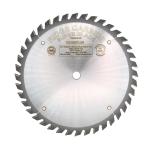 Ridge Carbide RC101 - 10" Super Combo Thin Kerf Blade | 40 Teeth, AR 4+1 Grind, +15&deg; Hook, 5/8" Bore, 0.072" Thick Plate, 0.095" Kerf | For Cutting Solid Wood & Sheet Goods