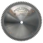 Ridge Carbide RC128 - 10" SUPER MITER Thin Kerf Blade | 80 Teeth, AR 4+1 Grind, 0&deg; Hook, 5/8" Bore, 0.072" Thick Plate, 0.102" Kerf