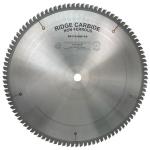 Ridge Carbide RC144 - 12" Non-Ferrous Saw Blade | 100 Teeth, TCG Grind, -5&deg; Grind, 1" Bore, 0.098" Thick Plate, 0.128" Kerf | For Cutting Non-Ferrous Metals