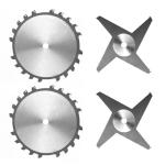 Ridge Carbide RC151 - 8", 20T, 4 Piece | Triple Play Dado Box Joint Set