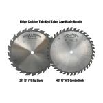 Ridge Carbide RC178 - 10" Thin Kerf Table Saw Bundle - 24T FTG Rip Blade & 40T ATB Combo Blade