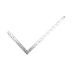 Shinwa SW122 - 12" x 6" Stainless Steel Squares Imperial Graduations in 1/16ths and 1/32nds