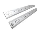 Shinwa SW108 - 12" 5R Flexible Satin Chrome Machinist Rulers