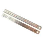 Shinwa SW117 - Metric Satin Chrome Machinist Rulers