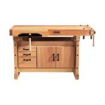 Sjobergs SJ110 - European Beech Elite 1500 Professional Workbench with Optional Storage Cabinet 59" x 29" with 3-3/8" Top