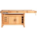 Sjobergs SJ116 - 1900 Workbench and Optional Cabinet 75" x 26" with 2-3/8" Thick Top