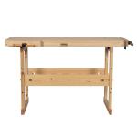 Sjobergs SJ125 - European Birch Nordic 1350 Workbench 58" x 24.75" x 1.1" Thick Top Unfinished