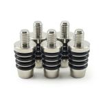 SS Niles Bottle Stoppers SSN101 - SS-3000 Contemporary Wine, Vinegar, Oil and Screw Top Liquor Bottle Stoppers Turning Kit - 5 pack