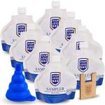 StopLossBags SLB118 - Sampler Artisan Kit X8 6Oz Containers X4 Extra Caps Filler Clip Filling Funnel