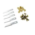 Swann Morton SM102 - Marking Striking Knife Kit with 5 SM01 Blades and Brass Hardware