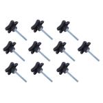 Taytools TT569 - Lot 10 each 2" Star Knobs Male Threads 2" Threaded Stud