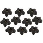 Taytools TT544 - 10 Piece 2-1/4" Diameter Female Thread 5 Star Knob Sets