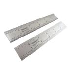 Taytools TT271 - Rigid Machinist Rules Hardened Spring Steel 4R Graduations 6" to 24"