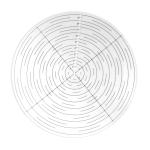 Taytools TT275 - 10" Round Center Finder Compass for Wood Turners Lathe Work