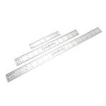 Taytools TT276 - 3-Piece Stainless Steel Center-Finding Ruler Set