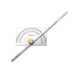 Taytools TT287 - 6" Rectangular Head Depth Gauge Protractor Stainless Steel Brass Knob
