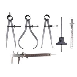 3-Piece 8-Inch Spring Caliper Set – Inside, Outside & Divider – CMT Precision Tool