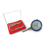 Taytools TT298 - SAE Dial Indicator 1" Travel and 22-Piece Anvil Point Set