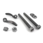 Taytools TT357 - Moxon Vise Hardware Kit with Pair 8" x 3/4"-10 Threaded Rods, Pair 4-1/2" Cast Handles and 4 each 3/4" Nuts and Washers