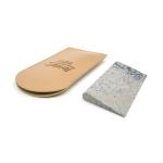 Taytools TT391 - Genuine Arkansas Whetstone Novaculite Slip Sharpening Stones 4" x 2" x 3/8" in Imitation Leather Pouch