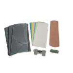 Taytools TT414 - Deluxe Scary Sharp System-3 sheets 5/16" Float Glass, 7 Sheets PSA Lapping Film, Horsebutt Strop, Polishing Compound and Honing Guide