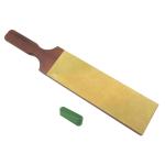 Taytools TT418 - French 2-Sided 3" x 10" Leather Strop with 1.2oz Chromium Oxide 0.5 Micron Polishing Compound Bar