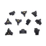 Taytools TT471 - 10-Piece 1-3/16" Diameter Female Thread Tri-Star Knob Sets