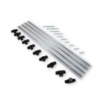 Taytools TT473 - Deluxe 24-Piece T Track Jig Fixture Kit with 10 T Knobs, 4 Sections of T Track and 10 T Bolts