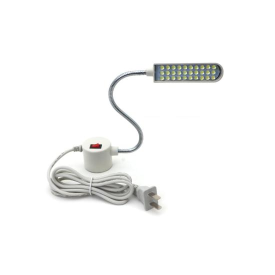 30 LED 500 Lumen Workshop Gooseneck Work Light with Magnetic Mounting Base, Soft Light for Lathes, Drill Presses & Bandsaws