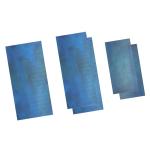 Union Manufacturing UM104 - Blued Spring Steel Cabinet Scrapers - 5-Piece Set Various Thicknesses